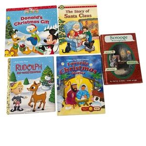 Children’s Christmas Book Bundle 5 books EUC